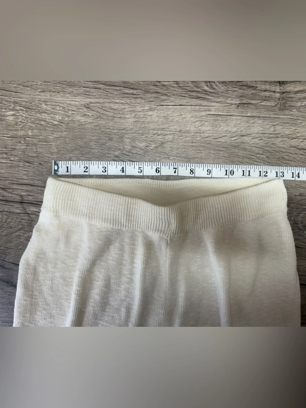 Free People beach cream knit wide leg pants size xs